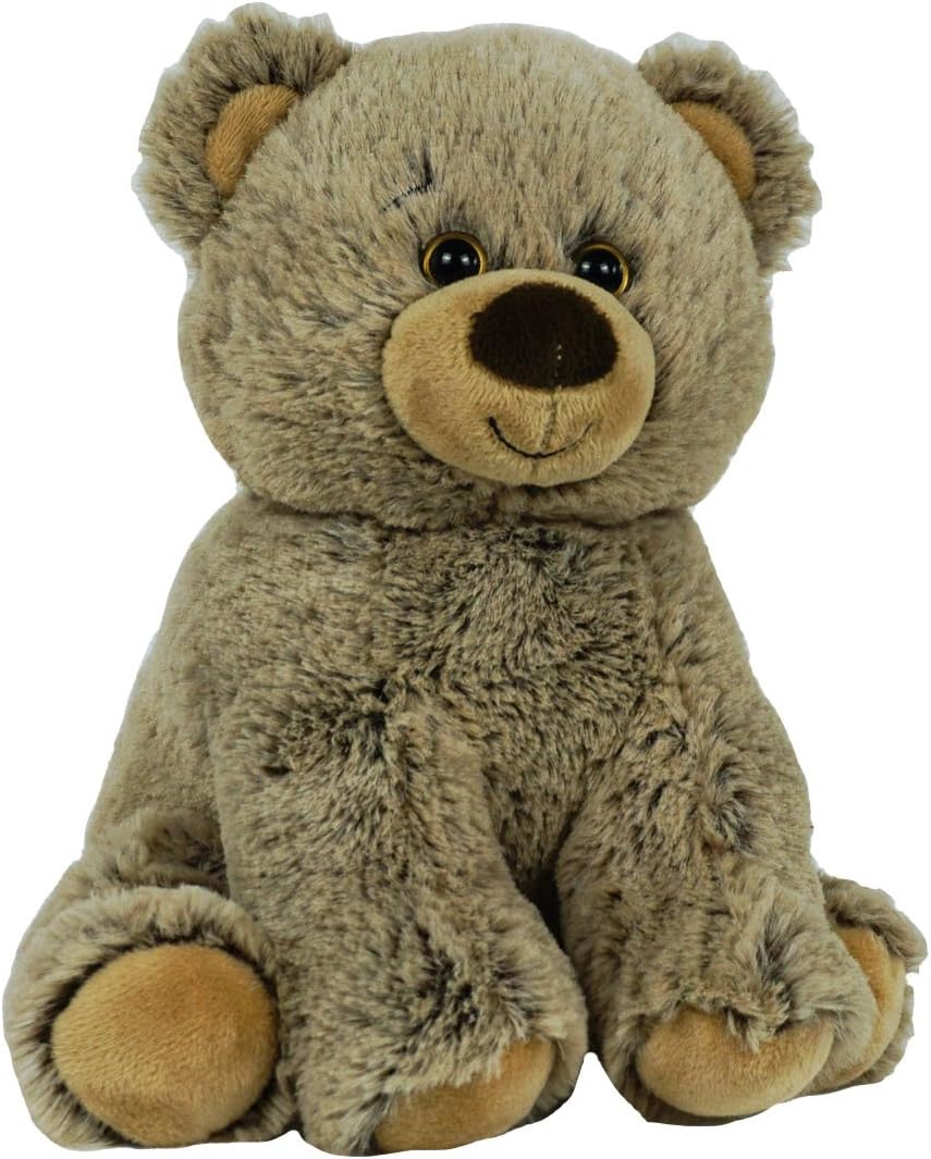 BEARegards Comfort Bears Recordable Talking Teddy Bear 8" Brown Grizzley Bear with 20 sec Digital Recorder