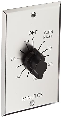 NSi Industries TORK C515M Mechanical Interval Timer – 15-Minute Spring Wound Switch For Fans, HVAC, Pumps, And More