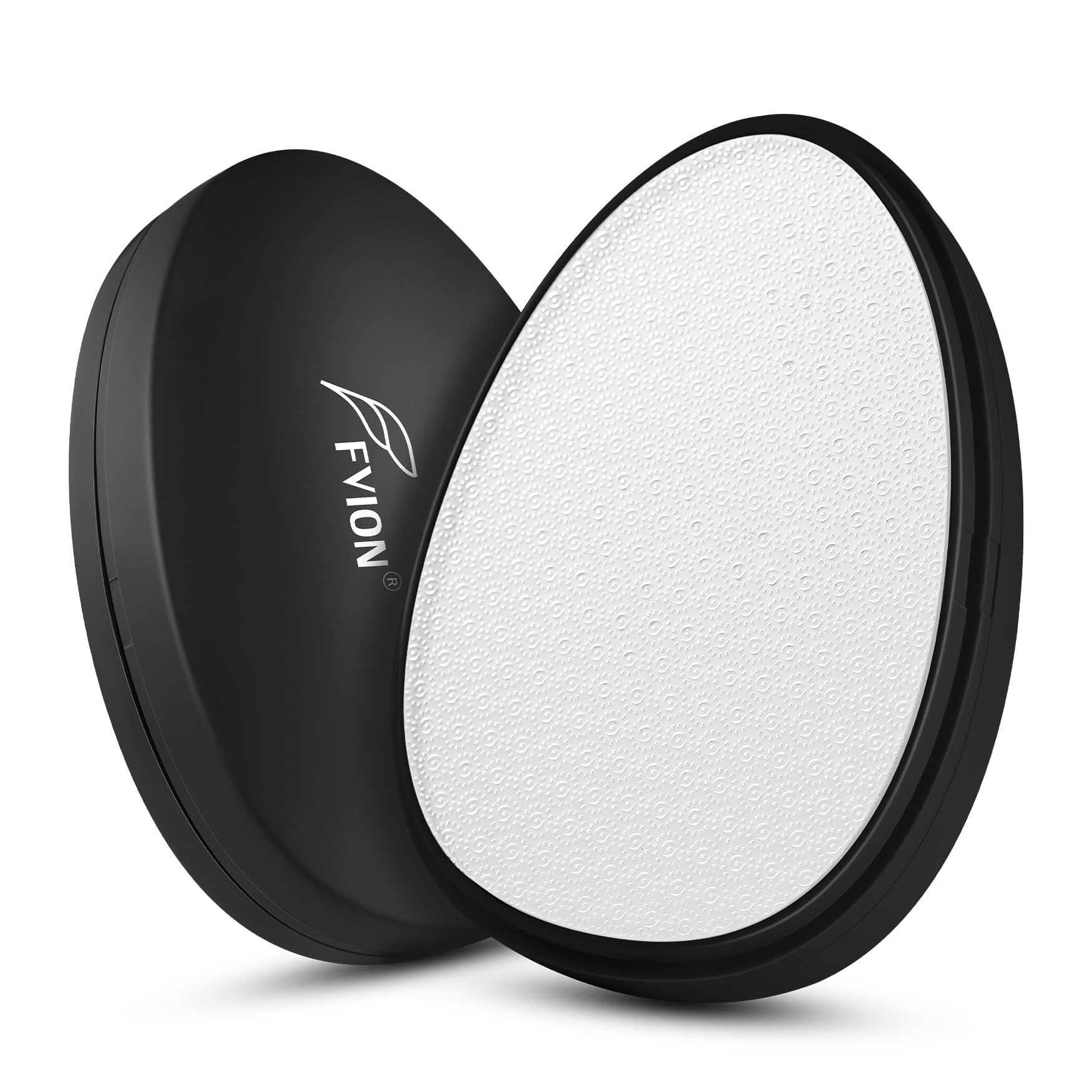 FVION Nano Glass Foot File Callus Remover – Gentle Glass Foot Hard Skin Foot Scraper, Effective Feet Scrubber for Dead Skin, and Portable Pedi Egg Foot Care Tool (Black)