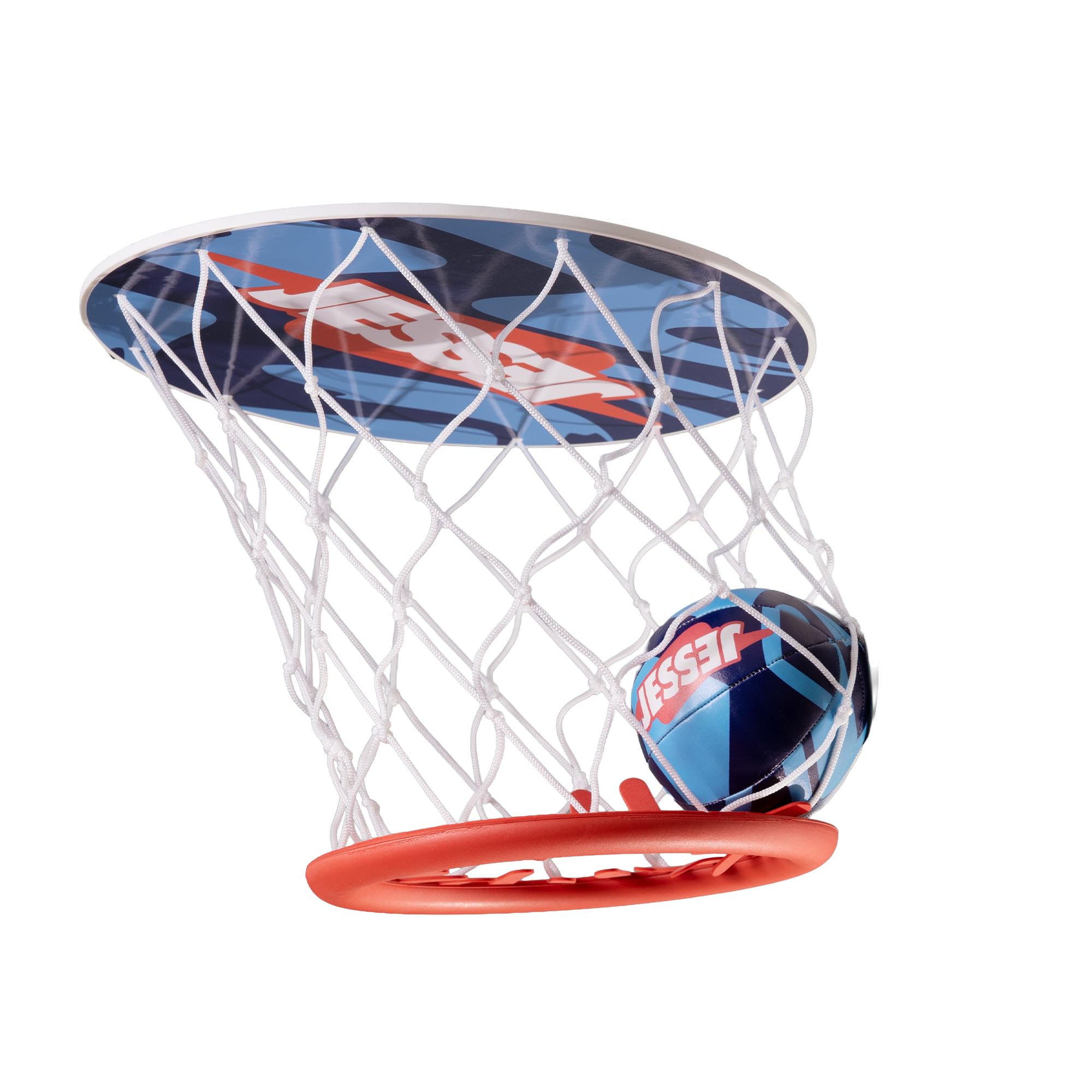 Official Jesser Mini Ceiling Basketball Hoop with (2) 3.75" Exclusive Balls | Fun Indoor Game for All Ages 6+, Gift for Kids, Children, Teens & Families, Bedroom & Playroom | Toy for Boys & Girls