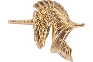Knighthood Gold Unicorn Lapel Pin Badge Coat Suit Jacket Wedding Gift Party Shirt Collar Accessories Brooch
