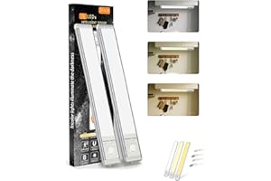 Modolight for Closets, Punch-Free Smart Sensor Magnetic Rechargeable Led Lights with Smart Sensor, 3 Color Magnetic Dimmable 