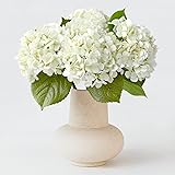 ZYTUYO 4PCS White Artificial Flowers Hydrangea