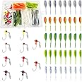 50pc Crappie Jigs Lure Set - 2in Bait, Jig Heads & Hooks for Versatile Fishing