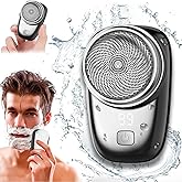 Mini Electric Shaver, 2025 New Pocket Size Electric Shavers for Men, Mini Portable Electrics Shaver, Rechargeable Easy One-Button, Powerful Waterproof Razor for Travel Office Business Trip