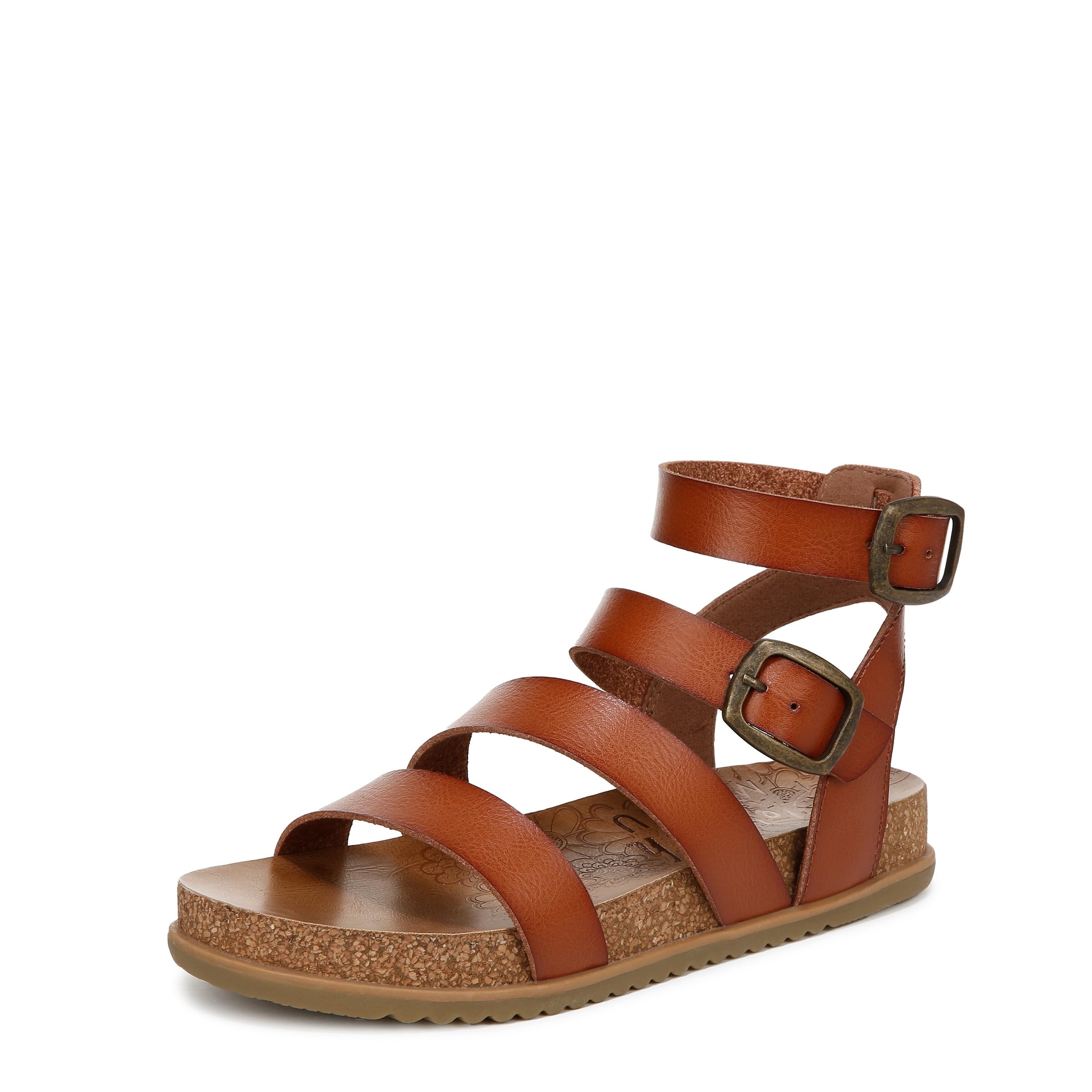 Blowfish Malibu Womens Fancy Sandal Scotch Brown Faux Leather 11 M