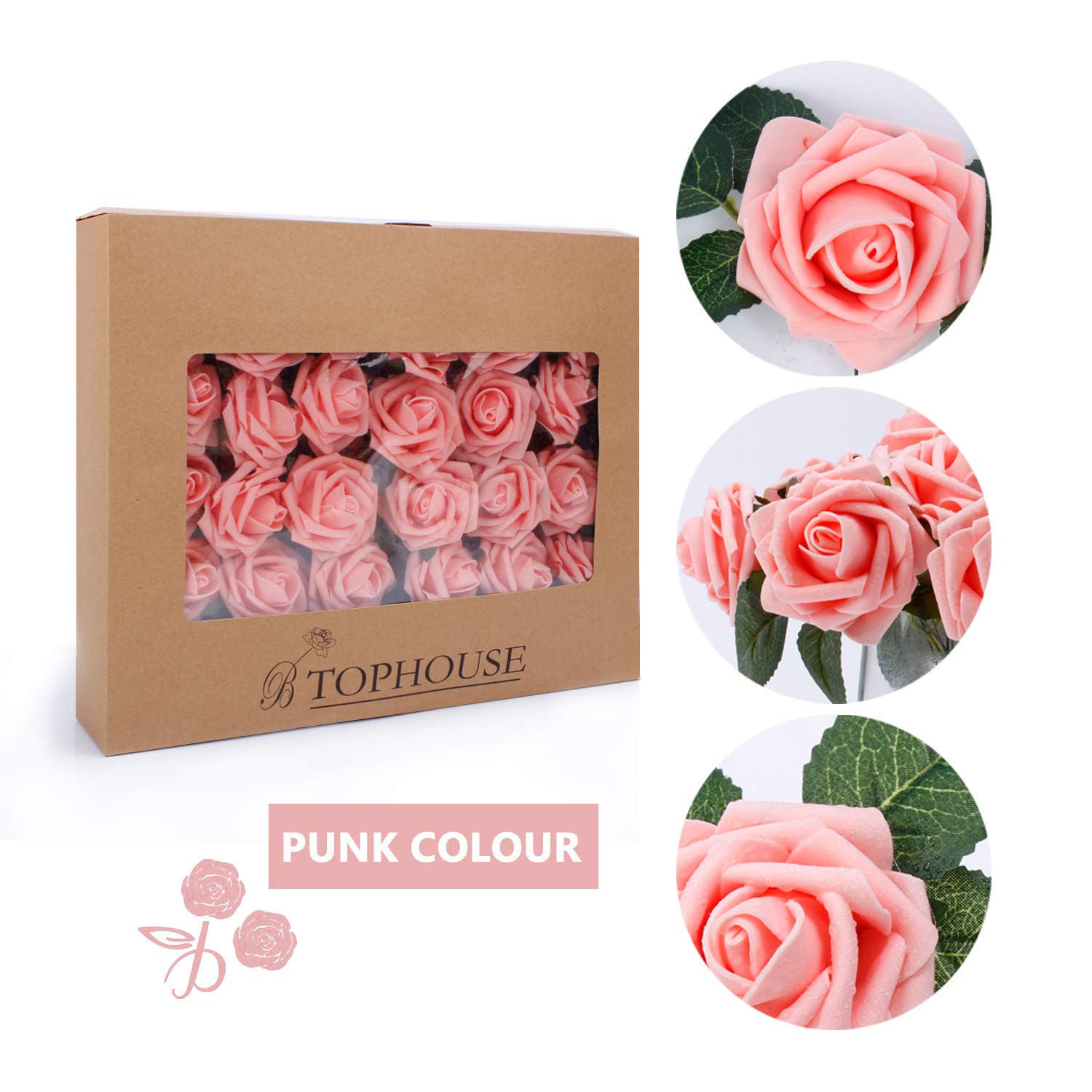 Lilac Tophouse 40pcs Artificial Flowers Roses Real Touch Fake Roses For Diy Wedding Bouquets Bridal Shower Party Home Decorations Home Decor Artificial Plants Flowers Brilliantpala Org