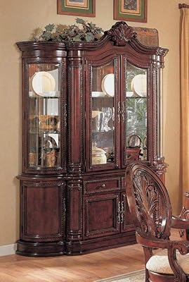 Coaster Tabitha Traditional China Cabinet in Dark Cherry