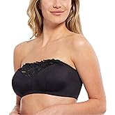 Carole Martin Strapless Bras for Women, Wireless Womens Bandeau Bra from Small to Plus Size