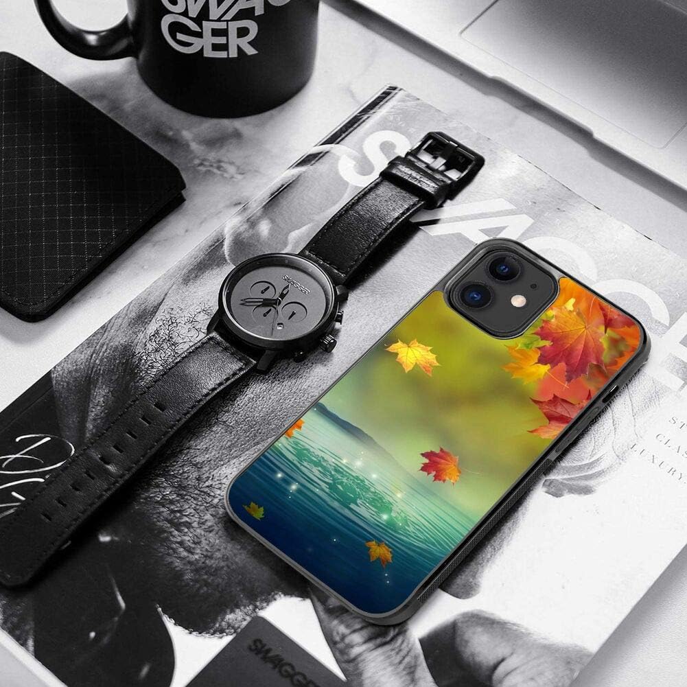 iPhone 12 Tire Tread Phone Case Maple Leaf Landscape Shockproof Anti