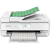 Canon TS9521C All-In-One Wireless Crafting Photo Printer, 12X12 Printing, White, Amazon Dash Replenishment Ready