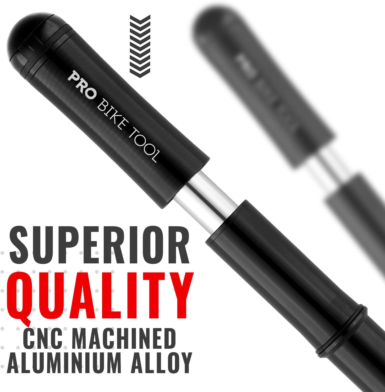 PRO BIKE TOOL Mini Bike Pump Premium Edition - Fits Presta and Schrader valves - High Pressure PSI - Bicycle Tire Pump for Road and Mountain Bikes : Sports & Outdoors