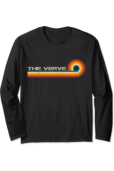 Amazon.com: The Verve Retro Stripes Musician Vintage T-Shirt