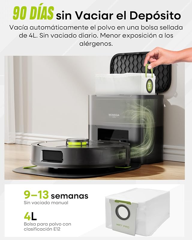 Robot Aspirador y Fregasuelos 3 en 1 10,000PA