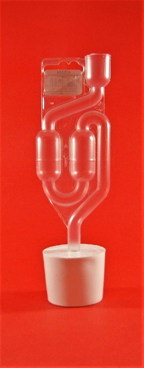 BORED RUBBER BUNG 54/50mm + AIRLOCK Bubbler, Bung with Hole, Bungs