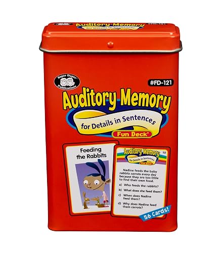 Super Duper Publications | Auditory Memory for Details in Sentences Fun ...