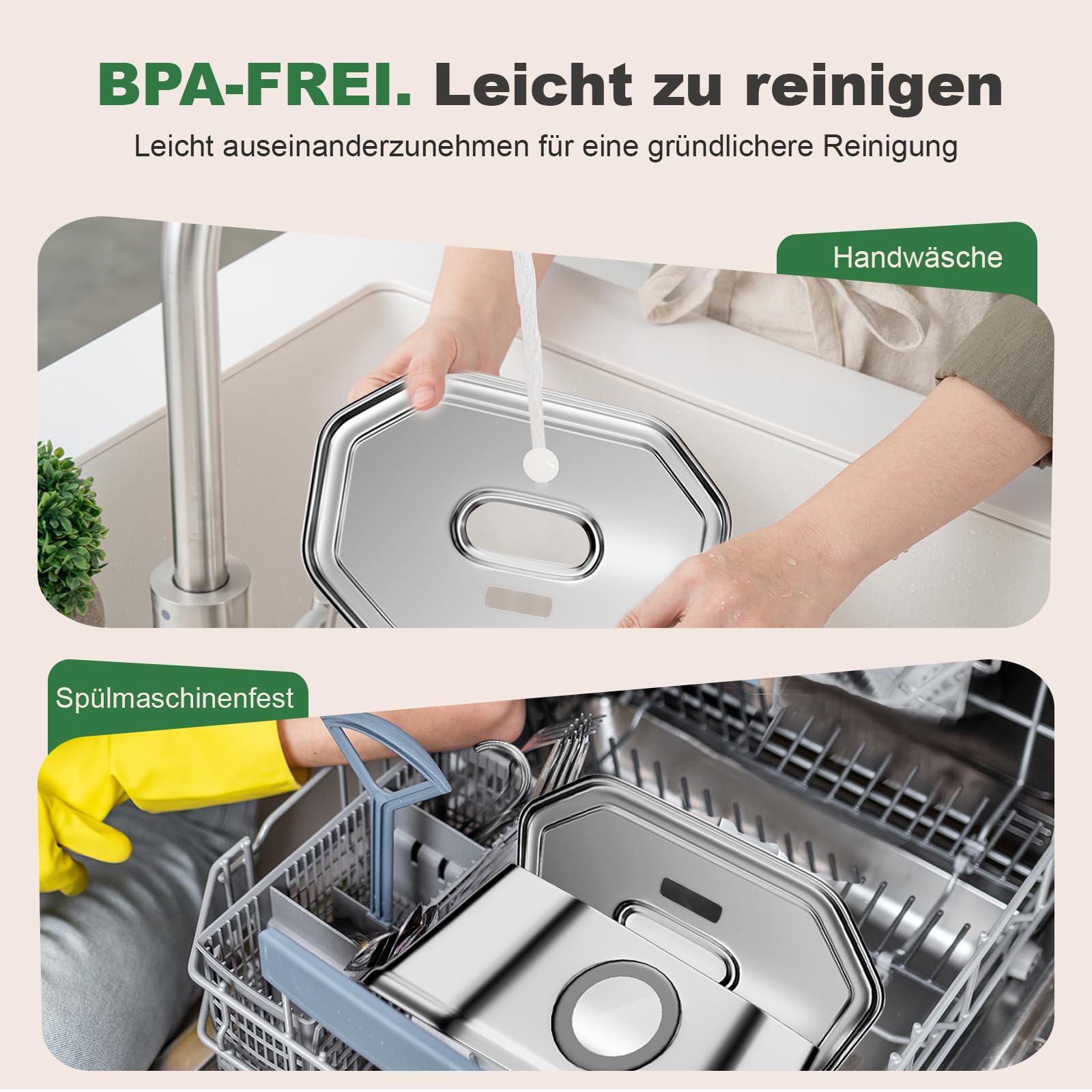 Apauk Katzenbrunnen, Trinkbrunnen für Katze, Trinkbrunnen Edelstahl, Ultraleiser Trinkbrunnen für Katze und kleine Hunde,mit LED-Fenster, S -3.2L Große Kapazität (A-2 Filter & 2 Schwämme) 7