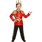 Dormstop Boys Prince Charming Costume Kids Royal Prince Dress Up for Cosplay Fairytale Ball Halloween Birthday Party Outfit