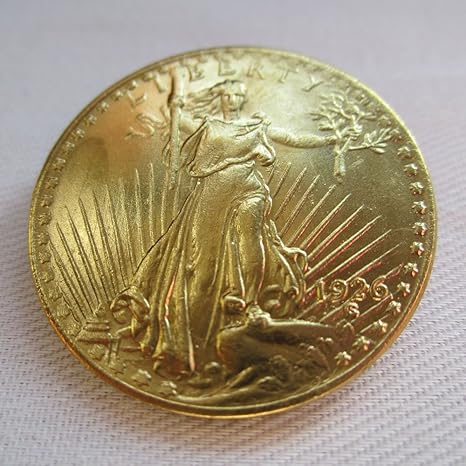 Amazoncom 1926 Usa 20 Gold Plated Saint Gaudens Twenty