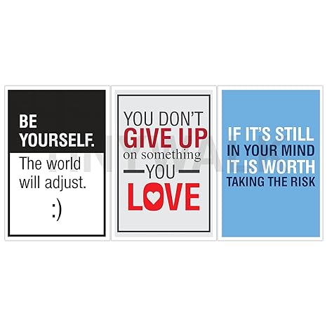Tinywalk Motivational Quotes Room Posters 12x18 Combo Pack