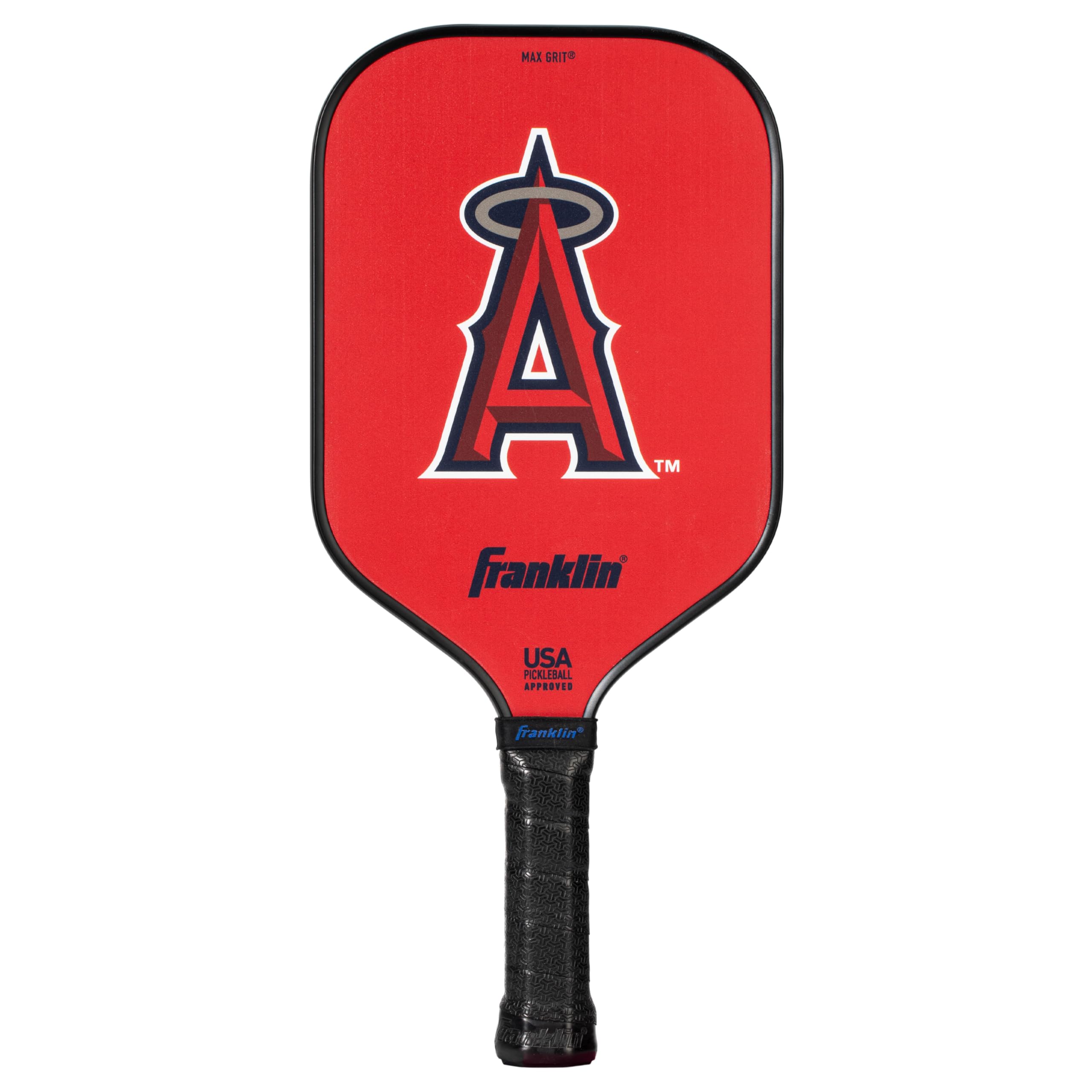 Franklin Sports MLB Los Angeles Angels Pickleball Paddle – Official MLB Team Rackets – USAP (USAPA) Approved Premium Quality Pickleball Paddles – Authentic Team Logos + Colors