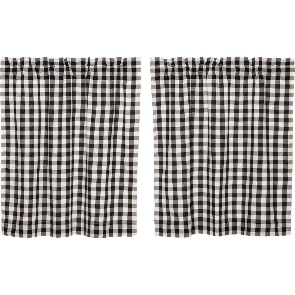 Best Kitchen Curtains Black And White Checkered