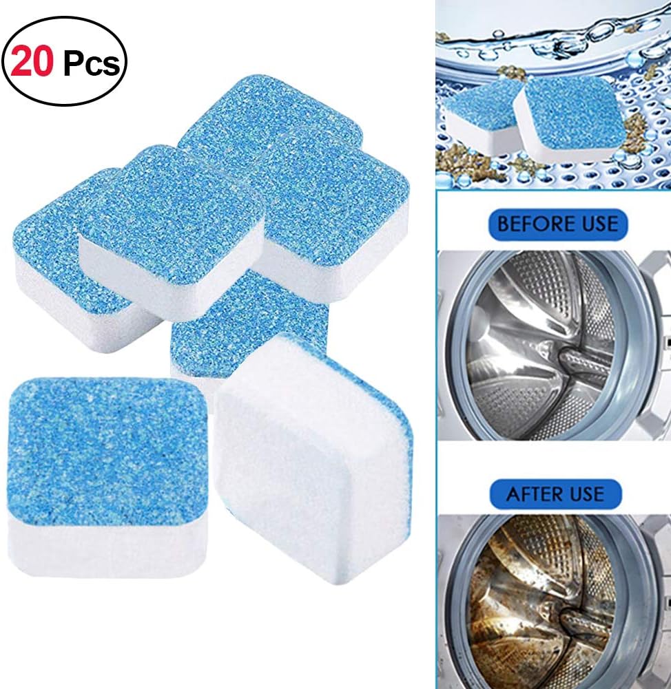 WAQIA Oh Washer Machine Cleaner, Washing Machine Cleaner, Descaler Deep Cleaning Remover Deodorant Durable, Finally Fresh Cleaning Sheet