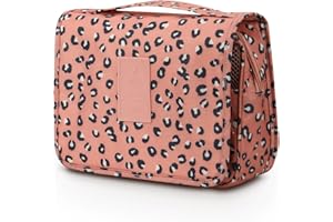 Mossio Hanging Toiletry Bag - Large Cosmetic Makeup Travel Organizer for Men & Women with Sturdy Hook