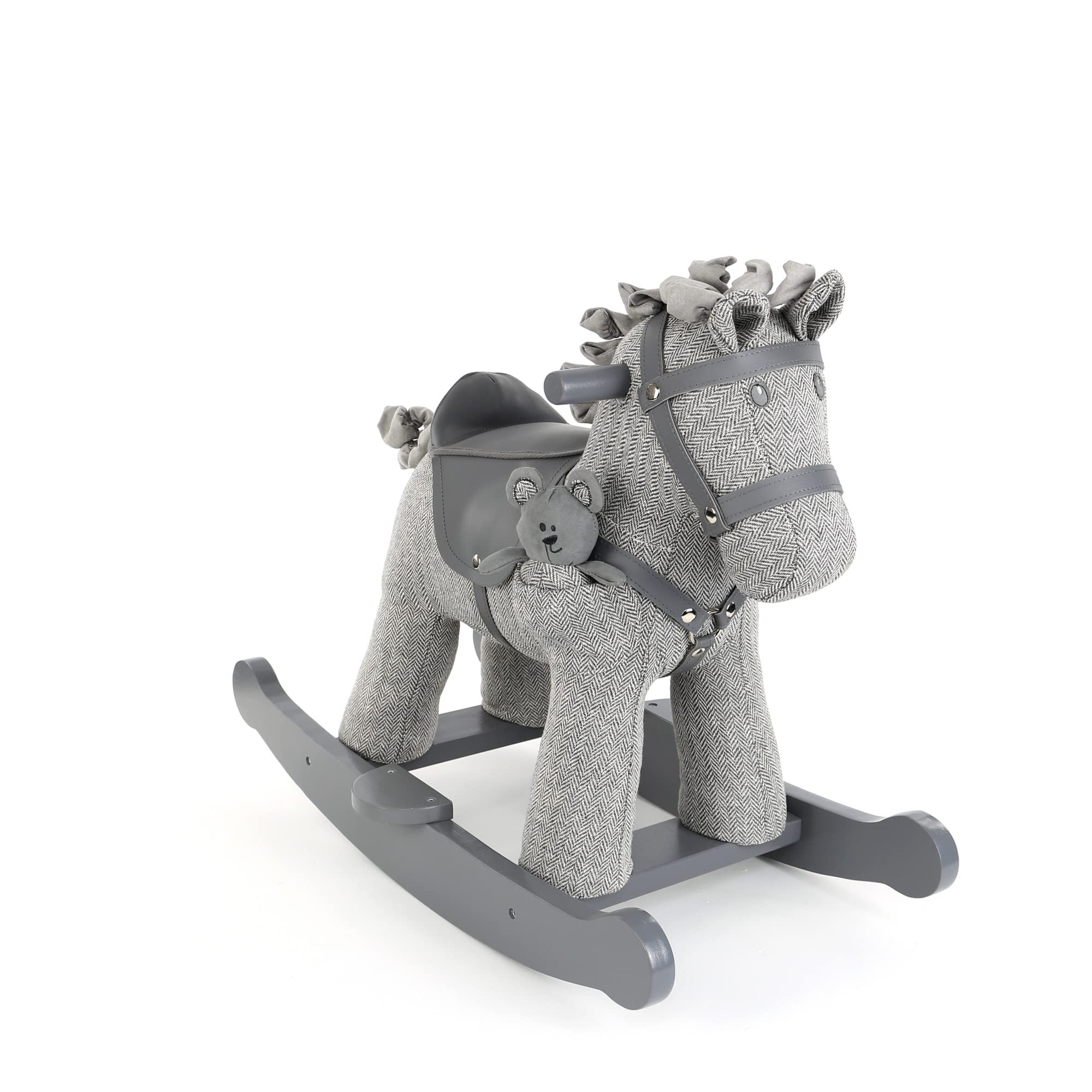 Little Bird Told Me - Stirling & Mac Award Winning Rocking Horse for Baby/Toddler 9+ Months Unisex - Leatherette Saddle & Bridle, Wood Frame & Rockers, Removable Plush Toy - British Brand Since 2007