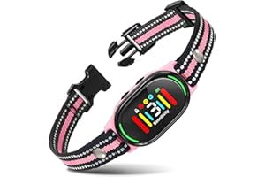 PetJoy Smart Bark Collar, Dog Bark Collar for Small Medium Large Dogs, Anti Bark Collar with Optional Shock - 3 Sensitivity Levels, Vibration or Shock Mode 2 in 1