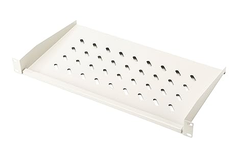 DIGITUS Professional DN-97609 - Fachboden zum Festeinbau in 19' Schränke - Traglast 15 kg - ab 450 mm Schranktiefe - 1HE - Fa