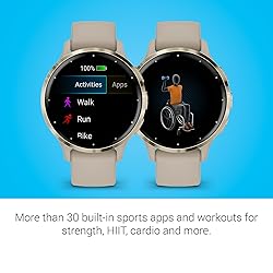 Garmin Venu 3S Soft Gold Stainless Steel Bezel