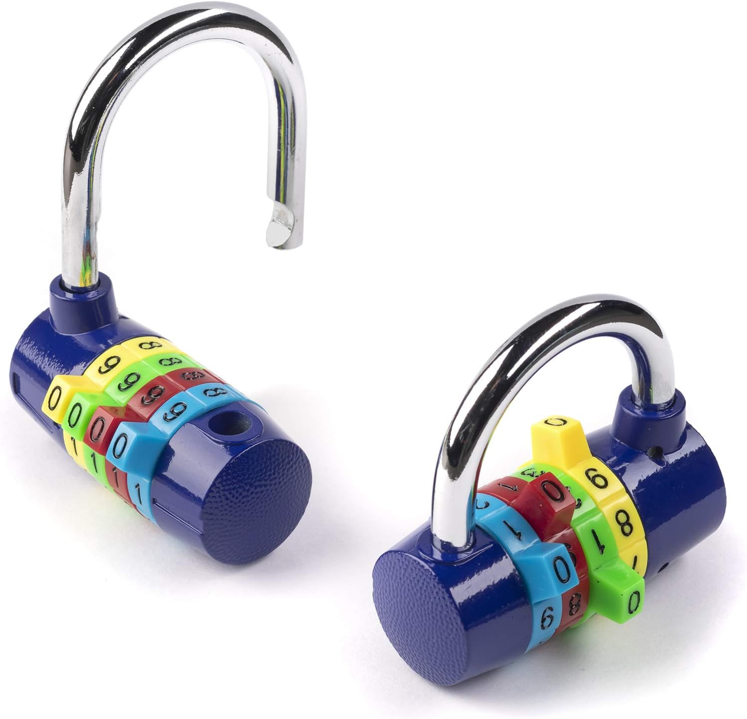 BymiaCombination Padlock Gym Lockers 4 digit luggage lock sports bag small padlocks heavy duty - Set of 2