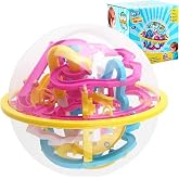 Maze Ball, 3D Interactive Maze Sphere Game (18cm,7.1&rsquo;&rsquo;) with 138 Obstacles | Brain Teaser Game, Educational Toy, Interactive Maze Sphere Game