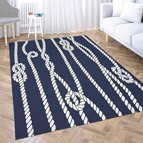 Dethel Navy Blue Area Rug 2X3 Marine 