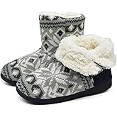 ONCAI Women's Slippers Comfort Knit Boots Winter Warm Outdoor Indoor Shoes