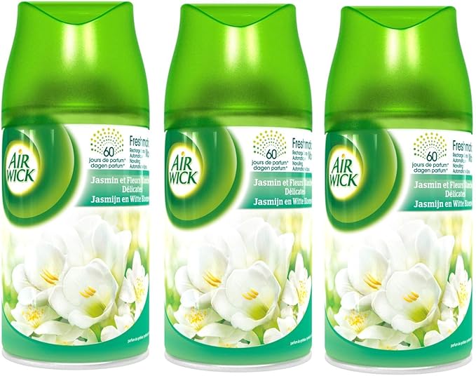 Airwick air freshener refill freshmatic max jasmine and white flowers