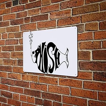 Amazon Com Lixiaolansign Rainbow Phish 11 8 Inx 7 9 In Aluminum