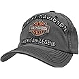 Harley-Davidson Men's Embroidered Bar & Shield Baseball Cap, Charcoal