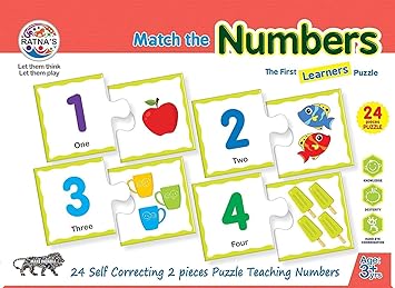 Ratnas Educational Jigsaw Puzzle Range for Kids (Number)