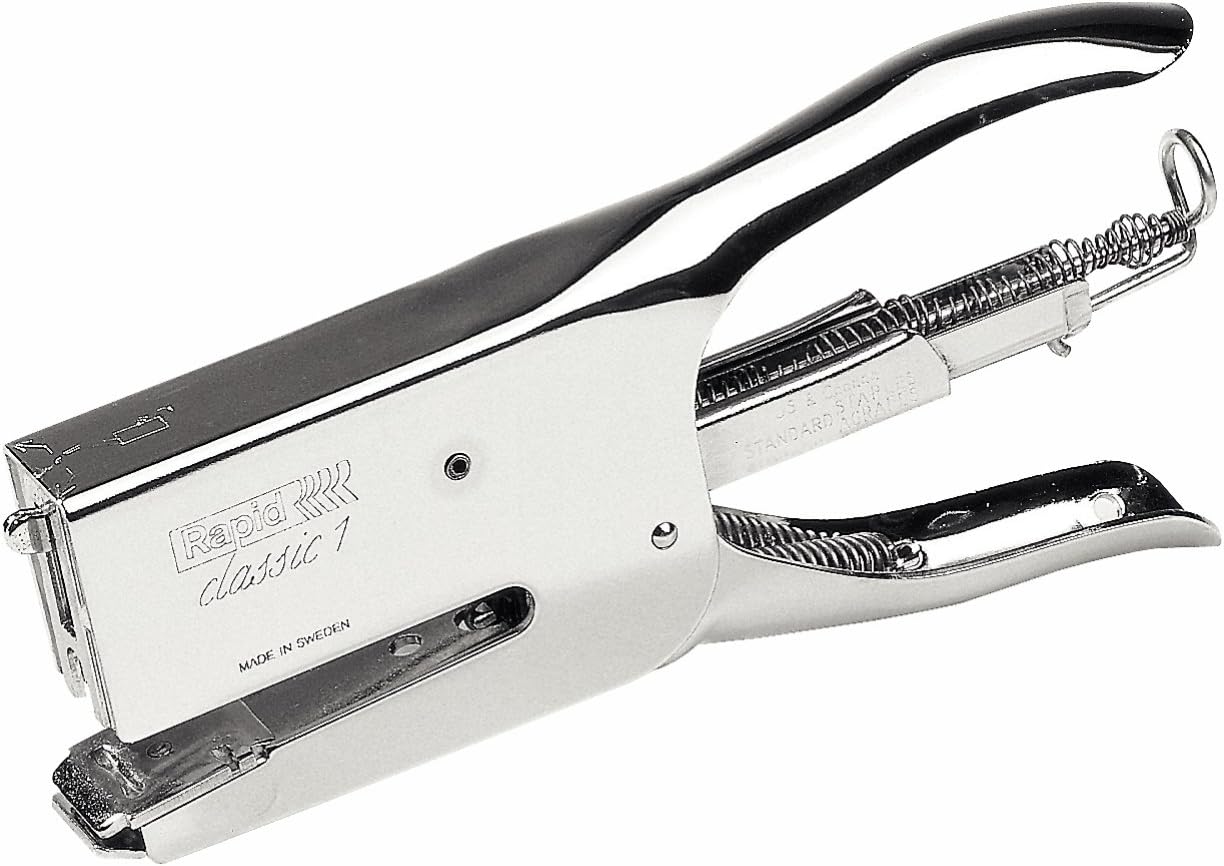 Rapid Classic 1 Plier Stapler - Boxed (90119), Chrome : Hand Staplers And Tackers : Office Products