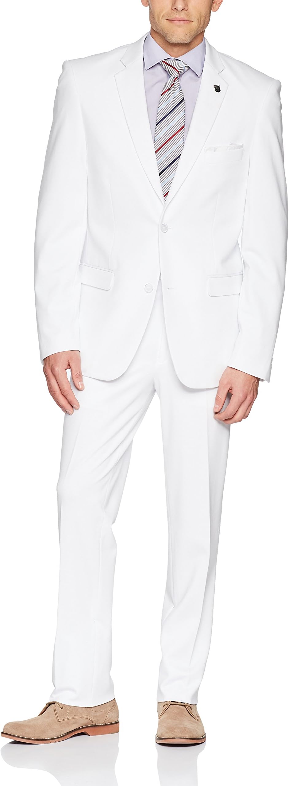 STACY ADAMS Men's Single Breasted Real Flex Stretch Fabric Suit