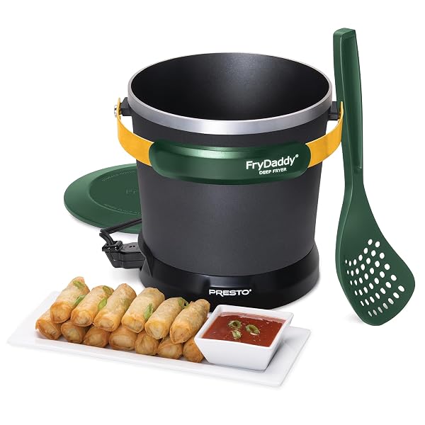 PRESTO 05427 FRYDADDY ELECTRIC DEEP FRYER, GREEN/GOLD
