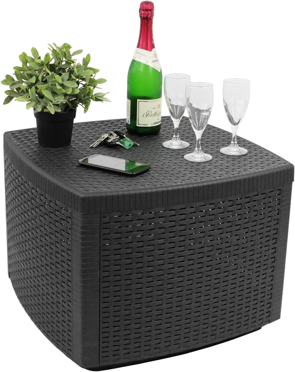 Vaso da fiori in plastica, diametro 16-16,5 cm, 13 colori, superficie