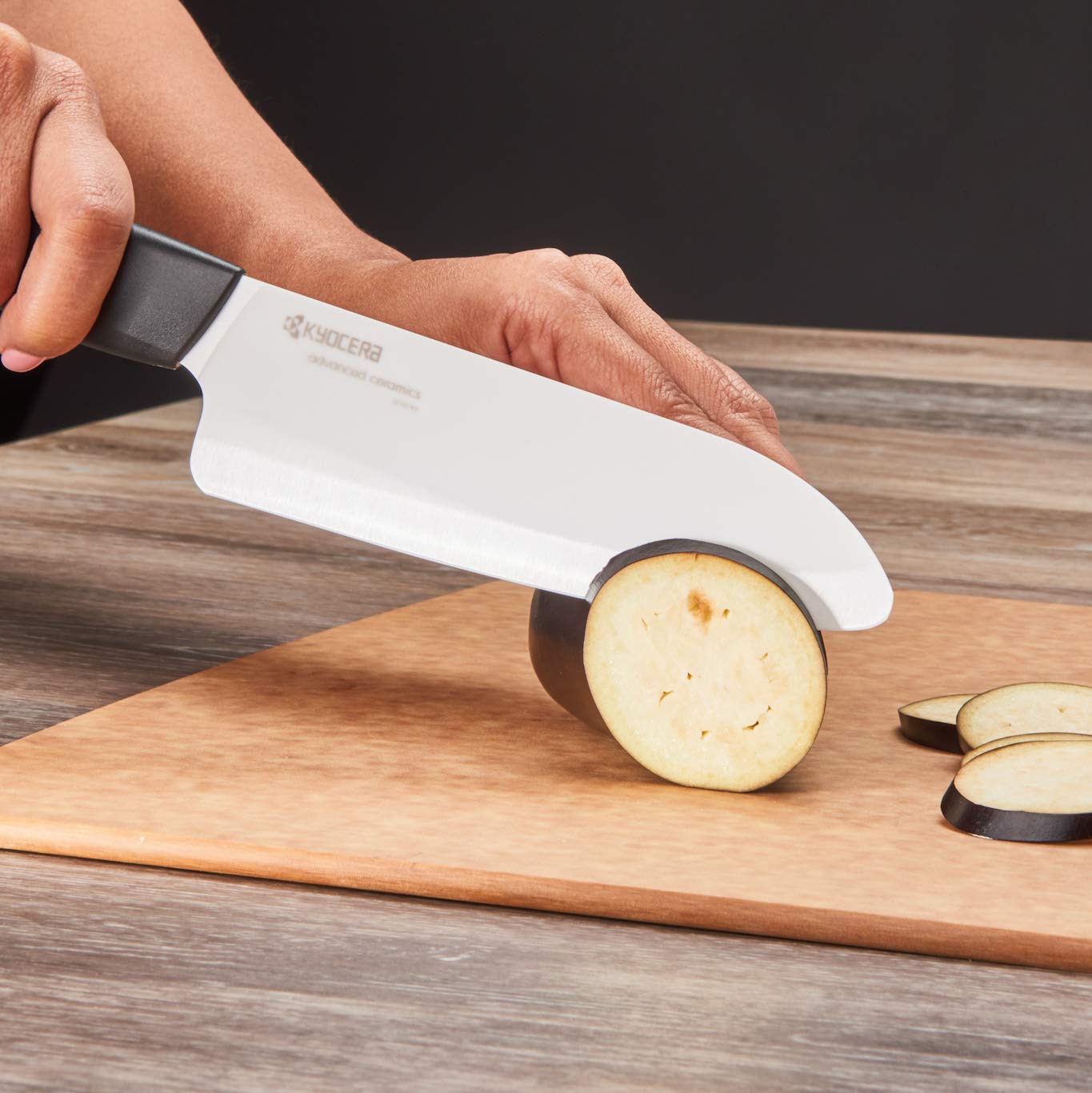 Kyocera Advanced Ceramics Revolution Series 3Piece Ceramic Knife Set Includes 6inch Chef's