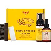 Leather Honey Suede &amp; Nubuck Care Kit &ndash; Cleaner, Protector, Brush, Eraser | Non-Toxic, Made in the USA &amp; Trusted Since 1968. Clean &amp; Protect Any Color Shoes, Boots, Uggs, Furniture, Jackets &amp; Bags.