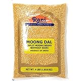 Rani Moong Dal (Split Mung Beans without skin) Lentils Indian 4lbs (64oz) ~ All Natural | Gluten Friendly | NON-GMO | Vegan