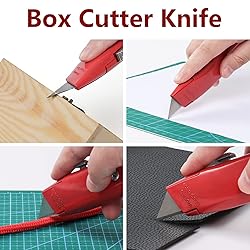 DIYSELF 30 Pack Box Cutter Heavy Duty Aluminium