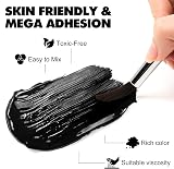 DecorRom Black Fabric Paint 250ml Non-Toxic Permanent for DIY Projects view 3