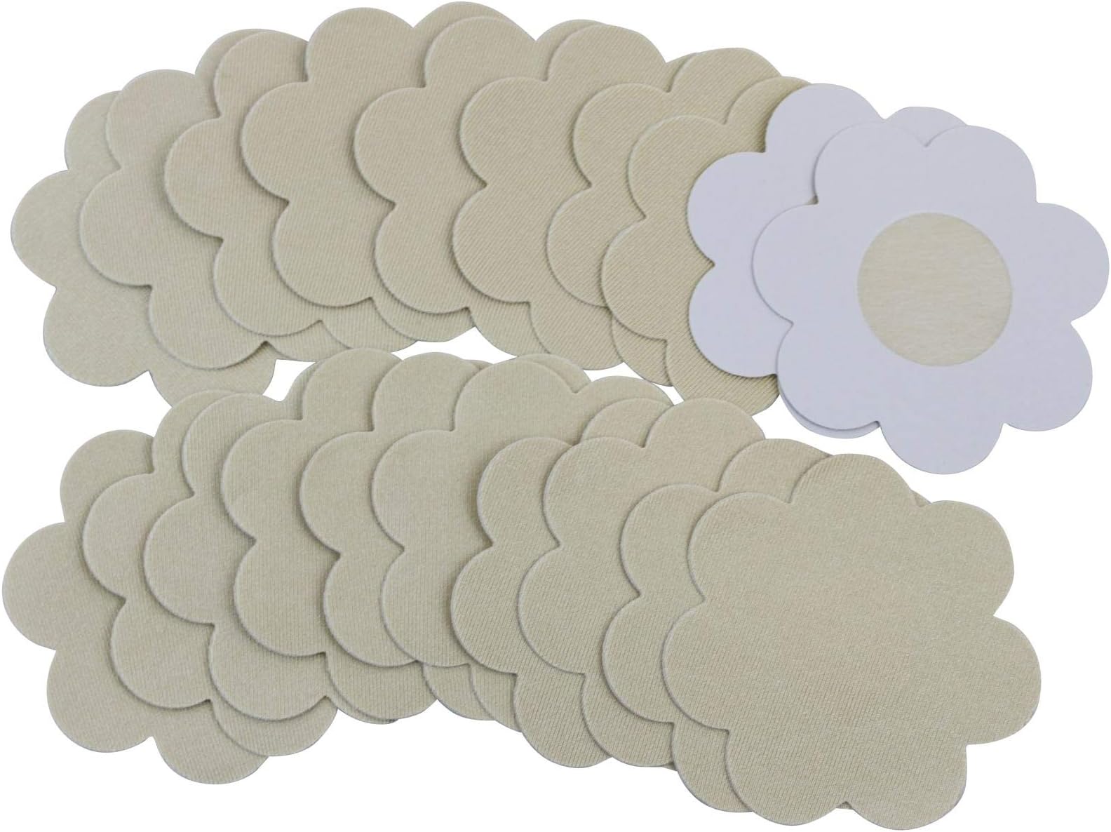 Flirtzy Disposable Waterproof Nipple Cover Pasties, Beige, NippleCovers, Breast Pasties Adhesive Bra Nippleless